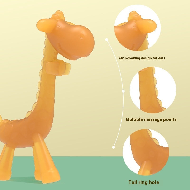 Baby Liquid Giraffe Teether Safe Silicone Nano Molar Rod - Giraffe Teether: Molar Rod for Tiny Chomps