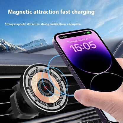 Car Magnetic Wireless Support Charger - Charge Like a Pro with Olecranon Plywood Magic