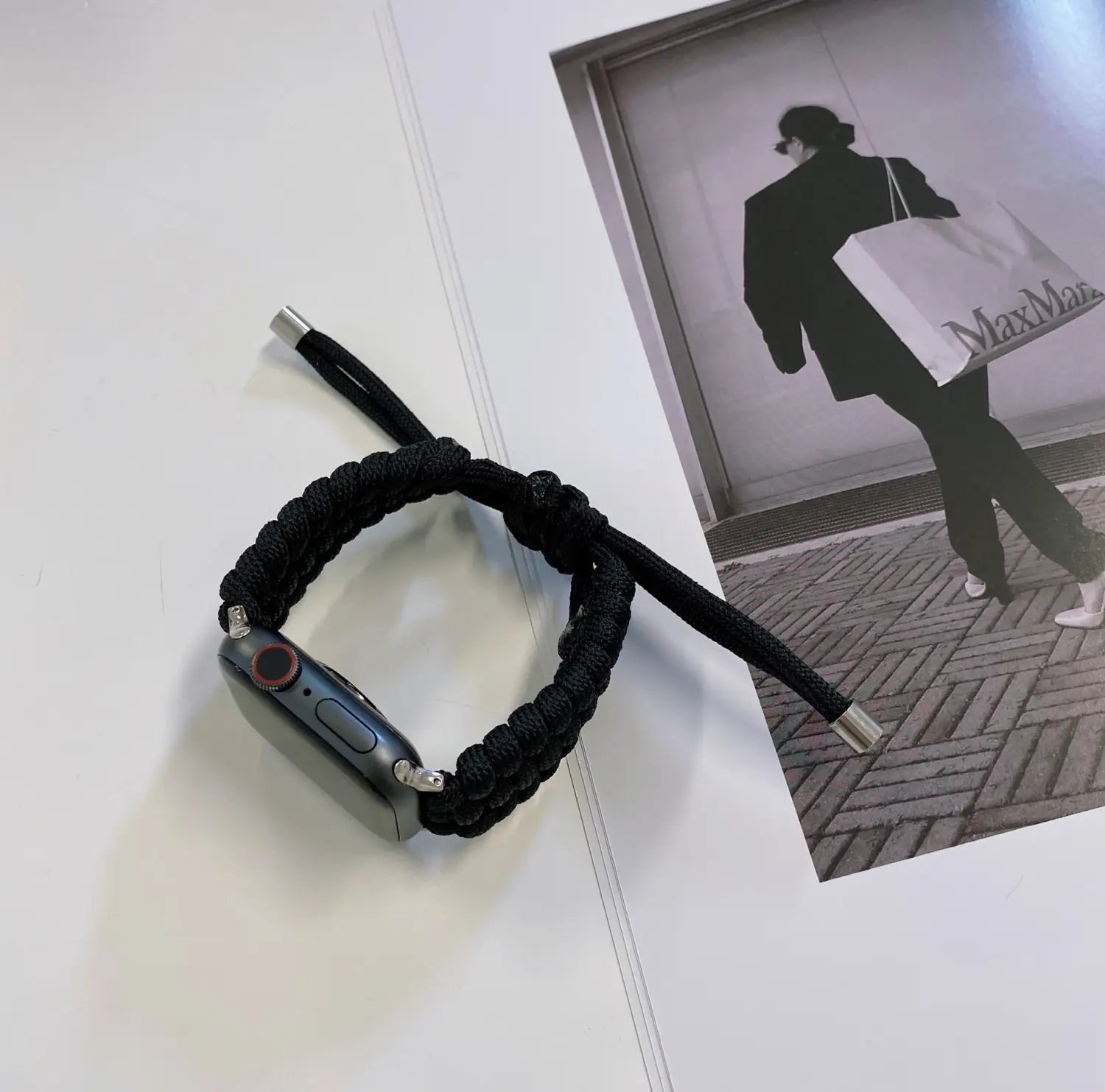 Paracord Braided Smart Watch Strap Compatible with iWatch Samsung Huawei