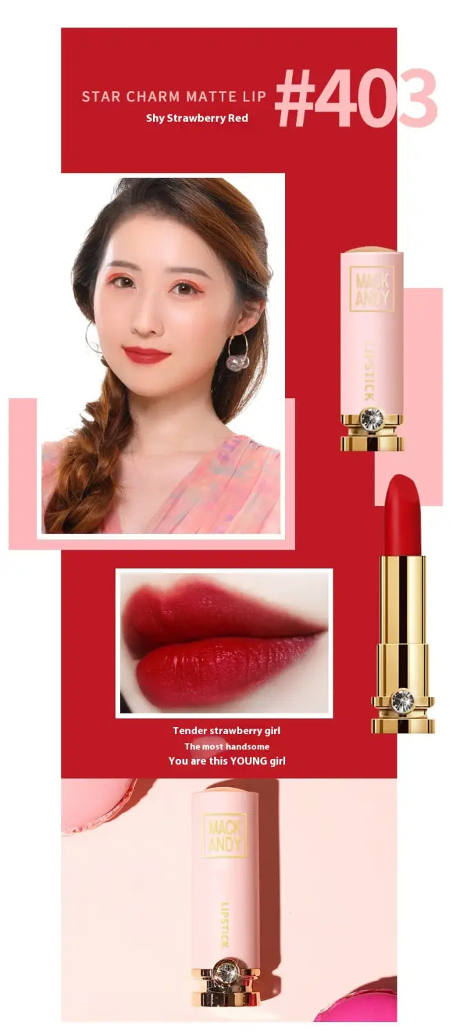 Matte Lipstick Set 5 Colors Long Lasting Waterproof Makeup for All Skin Tones