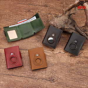 Anti-lost First Layer Cowhide RFID Anti-magnetic Automatic - Lose Your Wallet Not Your Mind with This Magic Leather