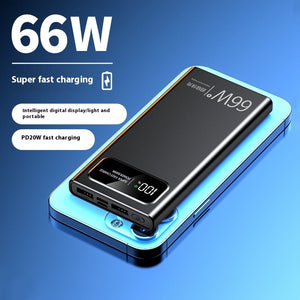 66W Super Fast Charge Mobile Power Supply 20000 MA Large Capacity