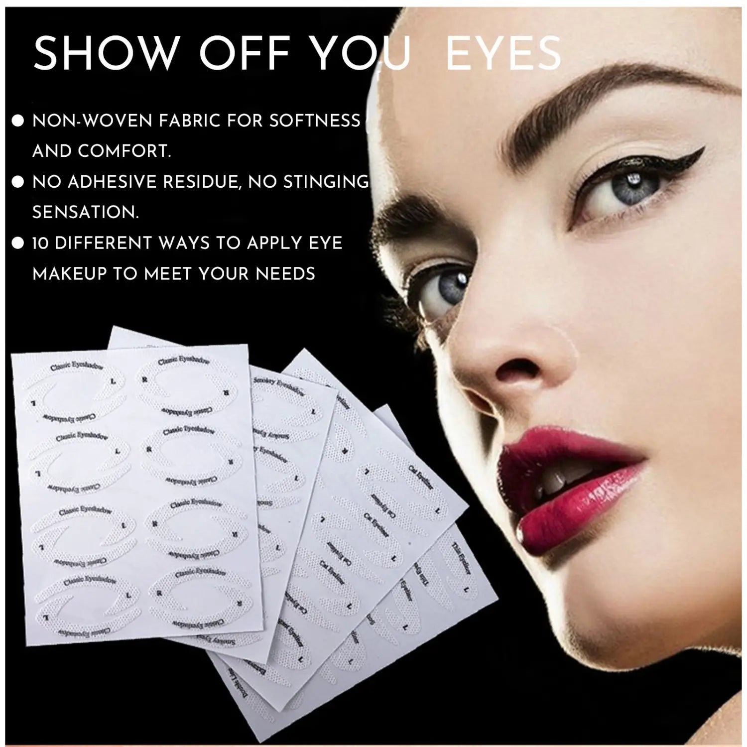 Eye Makeup and Eyeliner Stencils for Flawless Look Precise Application