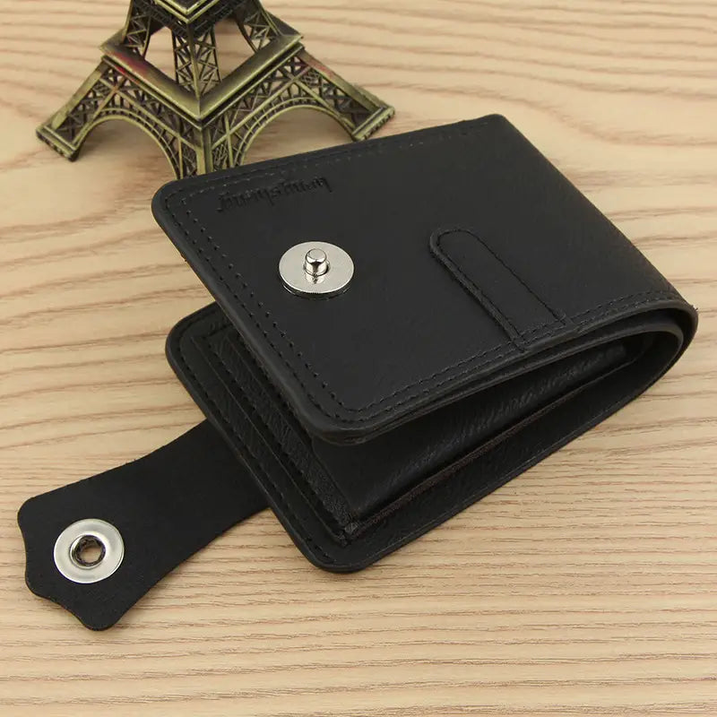 Mini Short PU Leather Wallet with Card Slots and Coin Pocket for United States Buyers