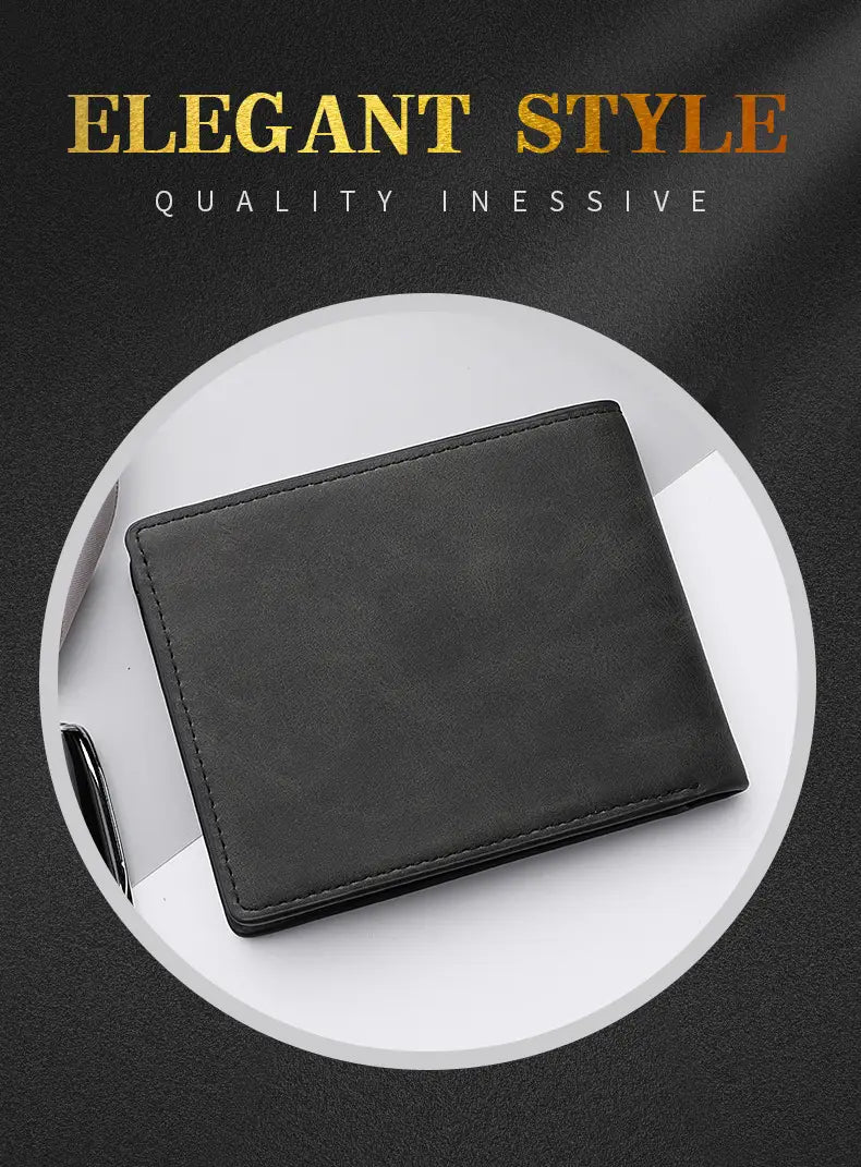 Black or Dark Brown Leather Card Holder with Breathable Polyester Lining