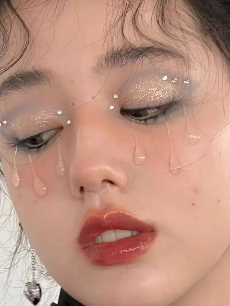 Goddess Makeup Epoxy Tears with Resin and Adhesive for Creative Effects