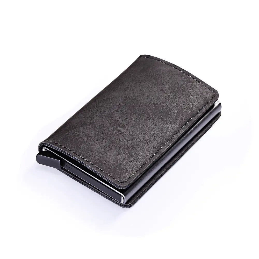 Premium PU Aluminum Alloy Card Holder for United States and CHF Travelers