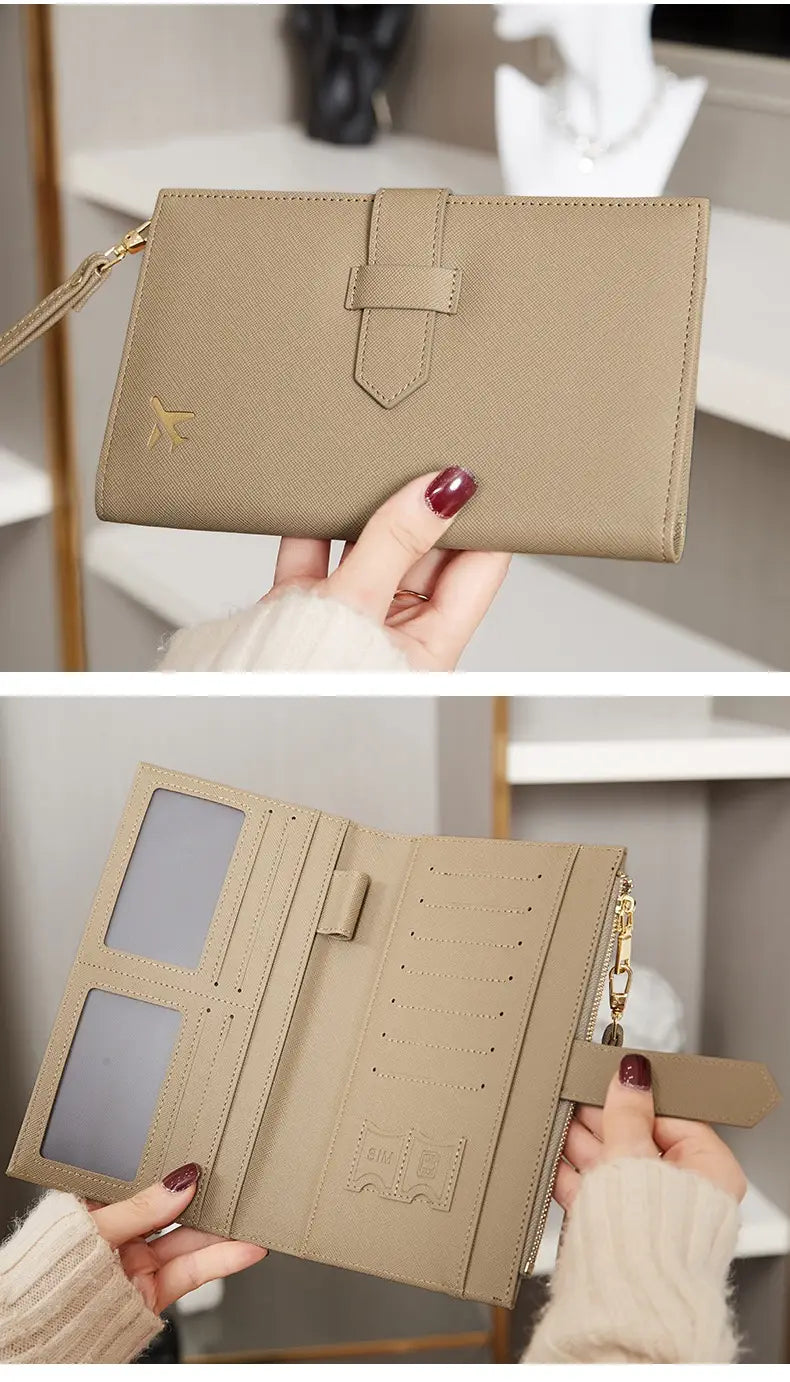 Waterproof Leather Wallet for Men and Women with RFID Blocking Protection