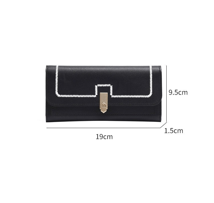 Women’s Long And Simple Student Large Capacity Multi-card-slot Clutch - Stylish Clutch Perfect for Students