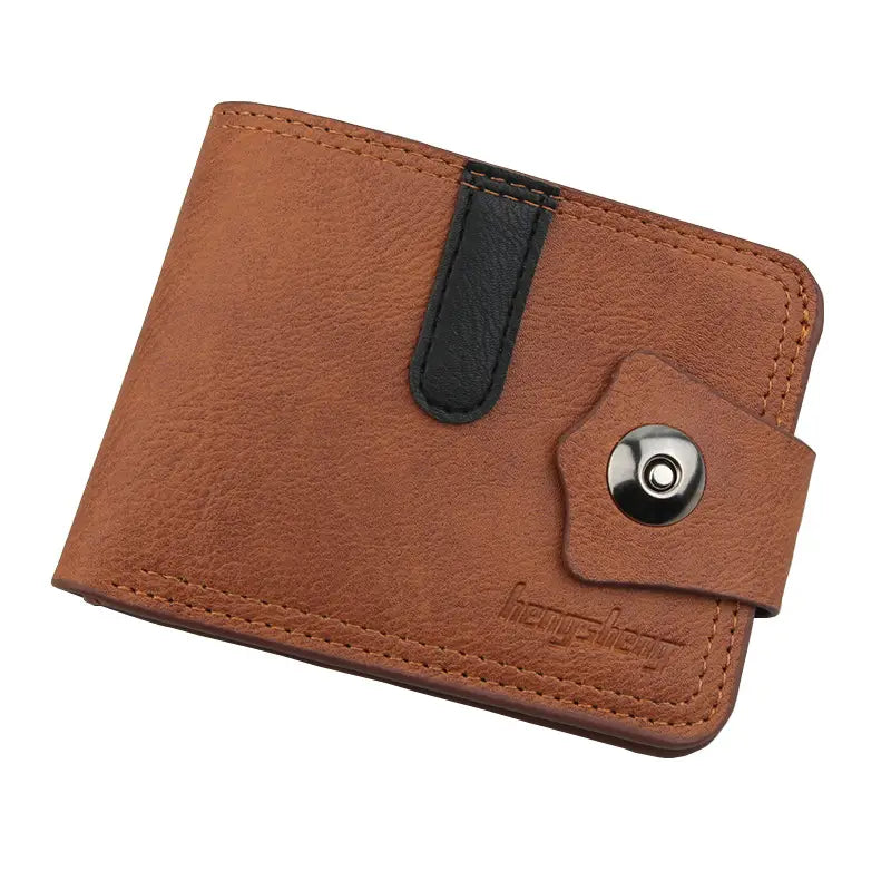 Mini Short PU Leather Wallet with Card Slots and Coin Pocket for United States Buyers
