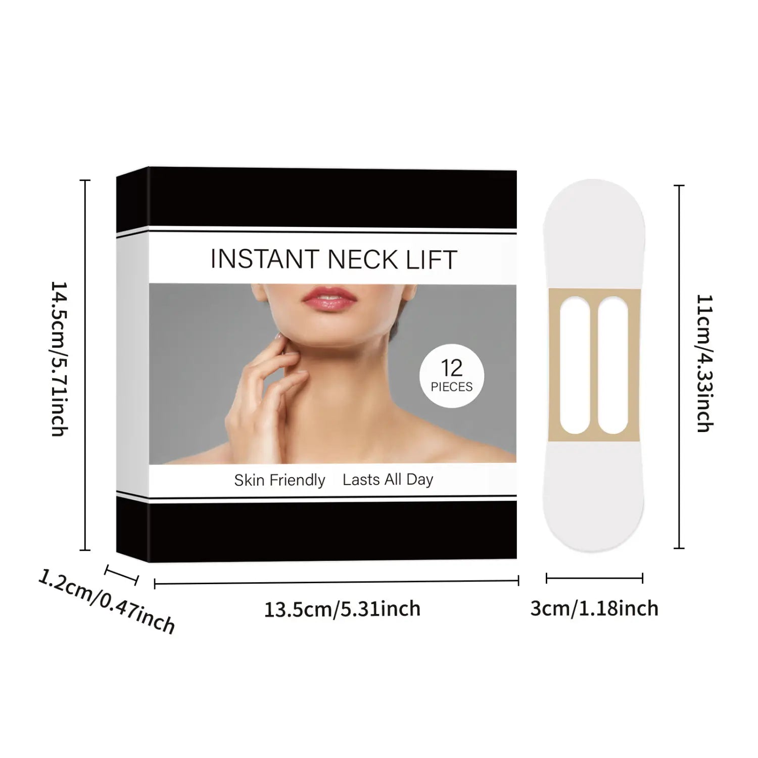 Custom Neck Label Stickers Waterproof Removable Adhesive Set of 12 Pack