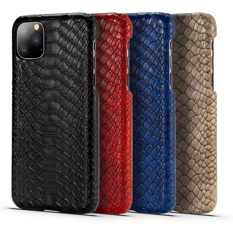 Snakeskin pattern PU leather phone case