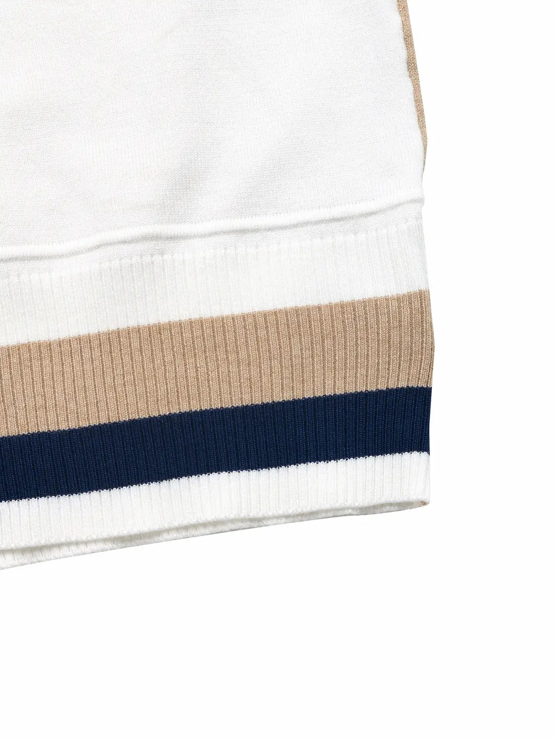 Kontrast kolor niebieski biały pullover japoński koreański sweter z szwów