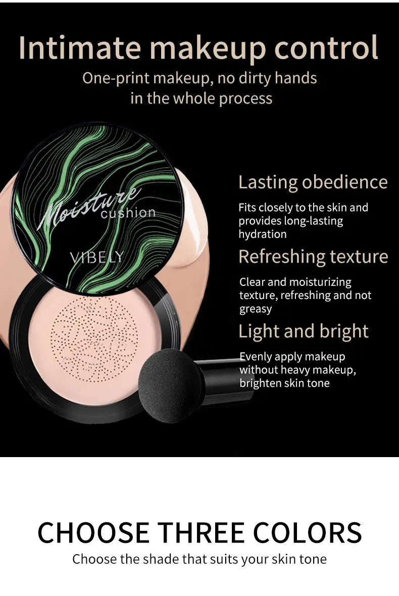 Waterproof Concealer Air Cushion for Oil Control and Instant Discoloration Cover