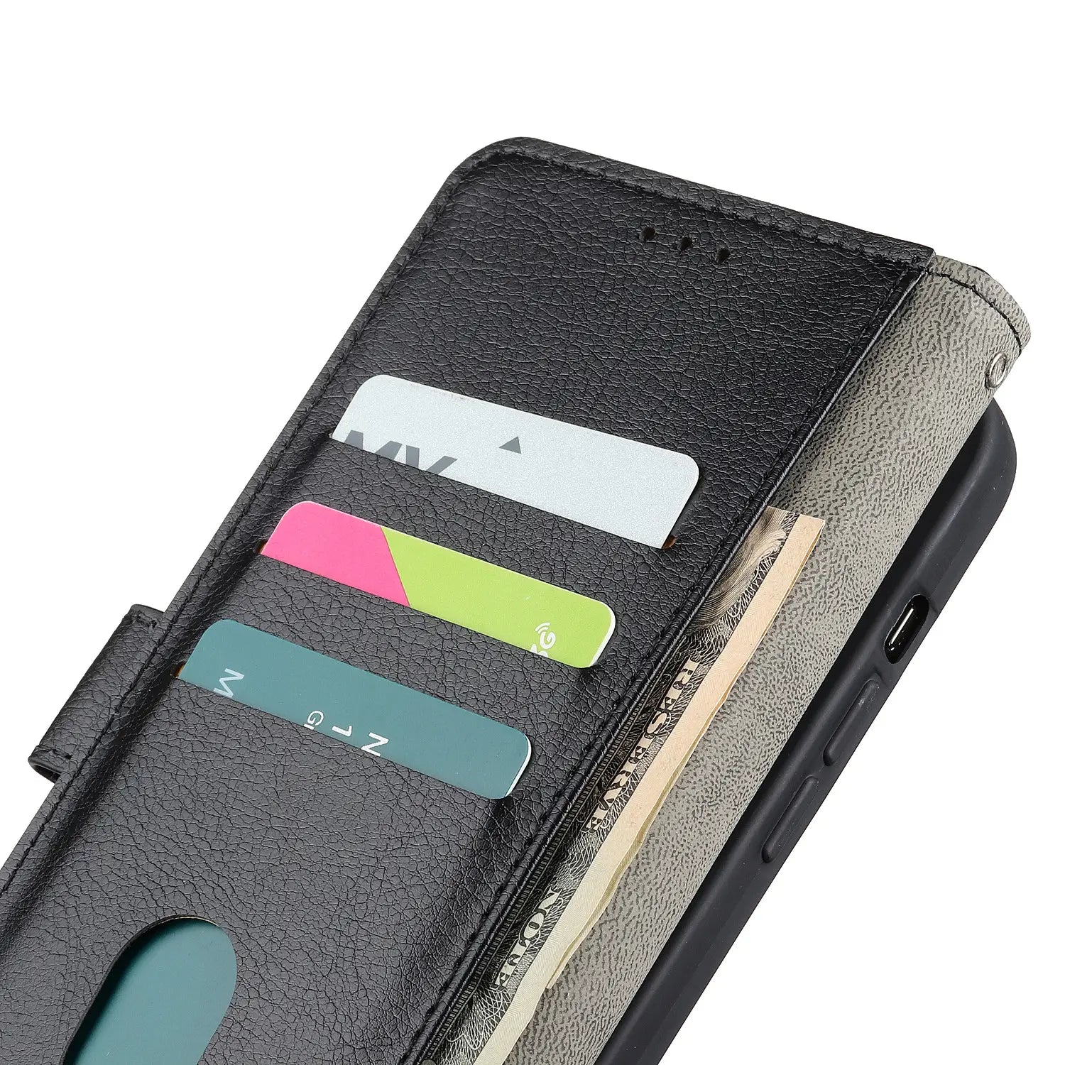 Embossed Flip Business Card Wallet Protective Cover