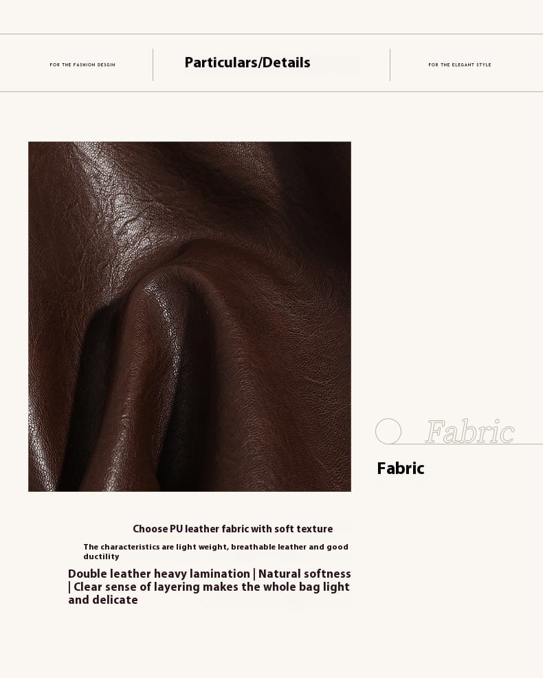 Casual Soft Leather Retro Style Commuter Shopping Shoulder Bag