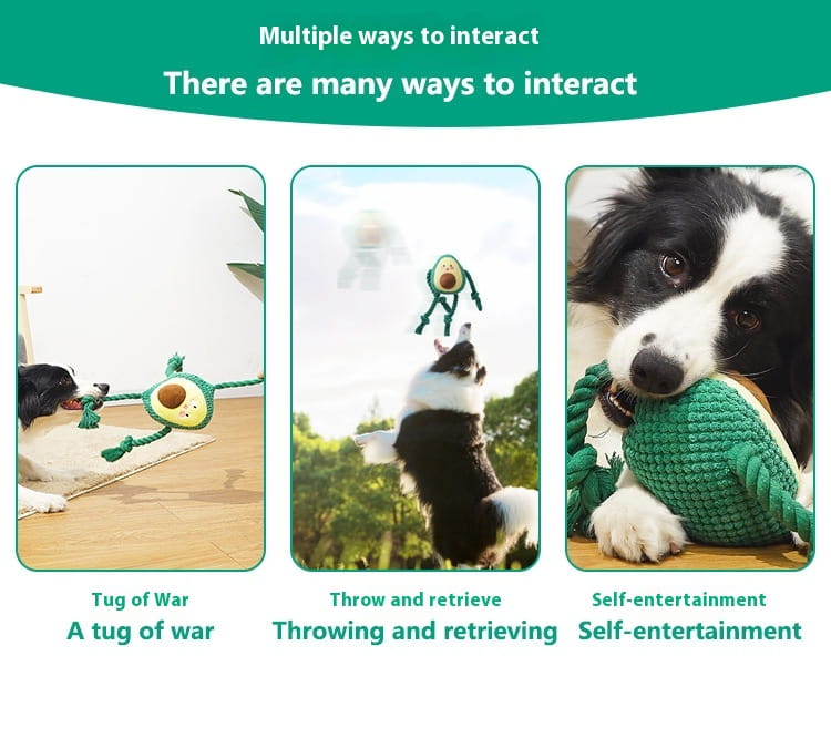 Grüne Plüschhundspielzeug weich 14 cm Haustier kauen für kleine und mittlere Hunde