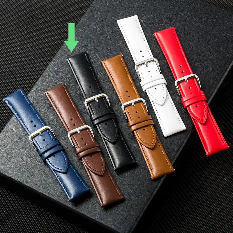 Strap Plain Bamboo Groove Leather