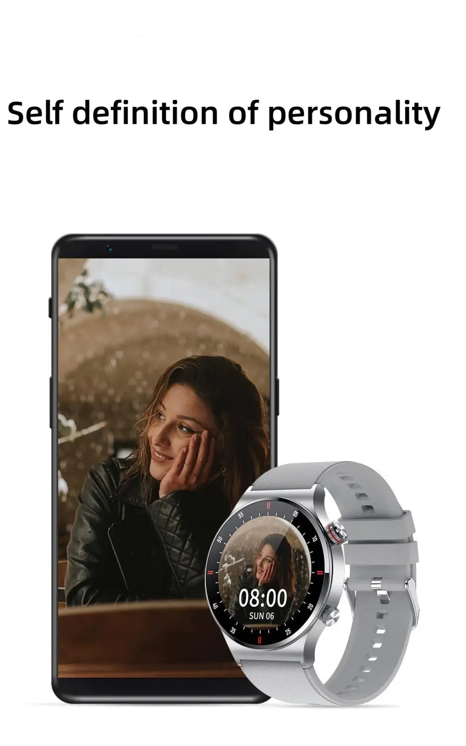 QW33 Smart Watch with Bluetooth Calling ECG and Repair Screen Features