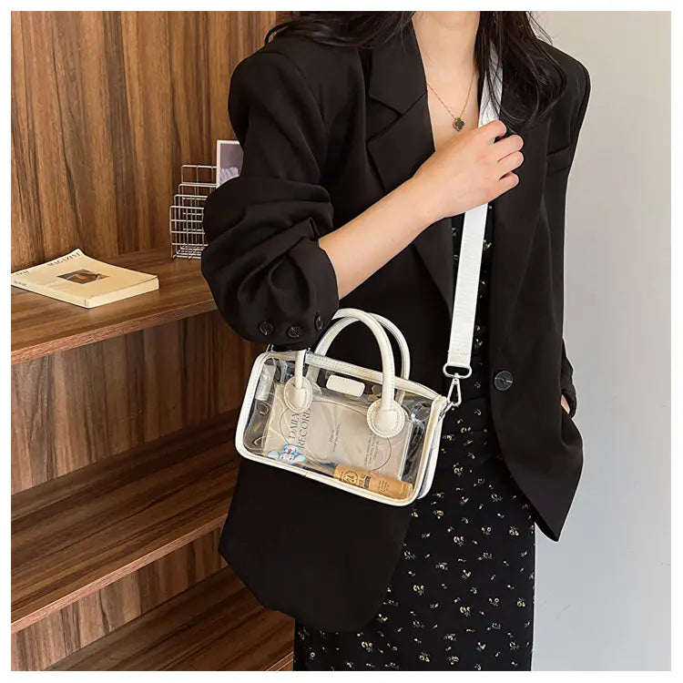 Liten plastreisekoffer Skulderveske for kvinner barn håndbagasje 23cm