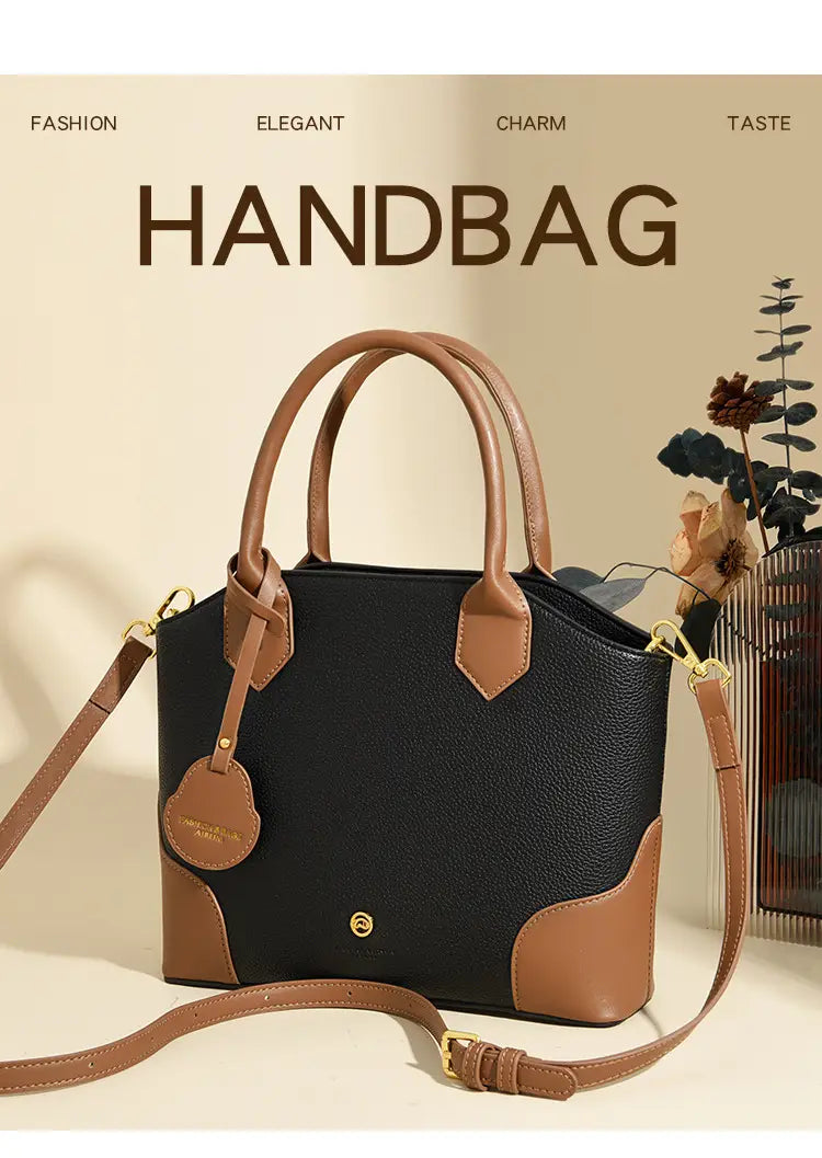 Versatile Retro Minimalist Crossbody Bag in Polyester with Sandwiched Pocket