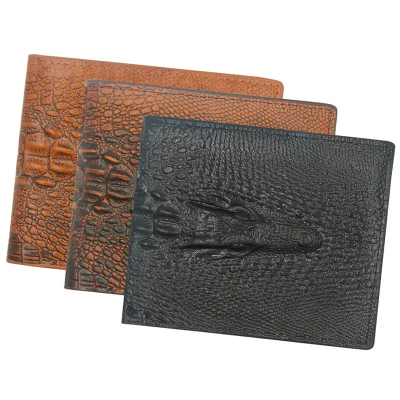 United States PU Leather Short Wallet with Multiple Compartments and CHF Storage