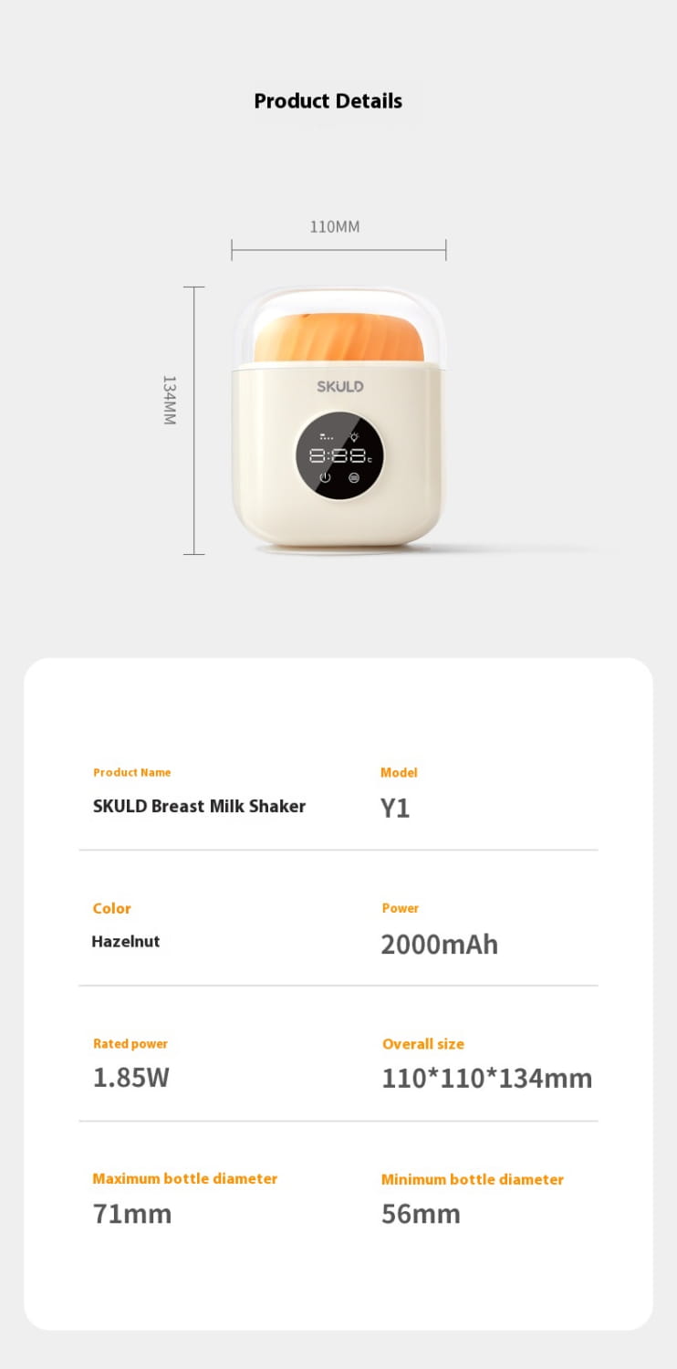 Power Charging Y1 and Y3 Infant Shake Milk Bottles with Constant Temperature in the United States