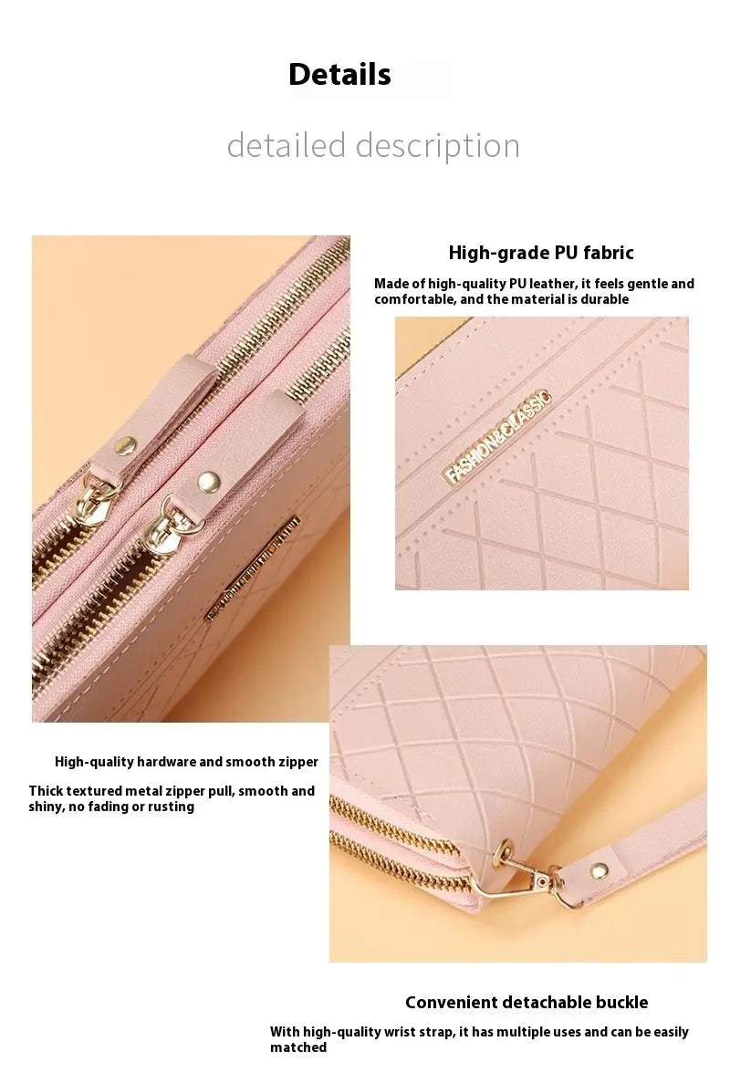 Portefeuille en cuir synthétique en plusieurs couleurs avec des emplacements de carte et une conception compacte