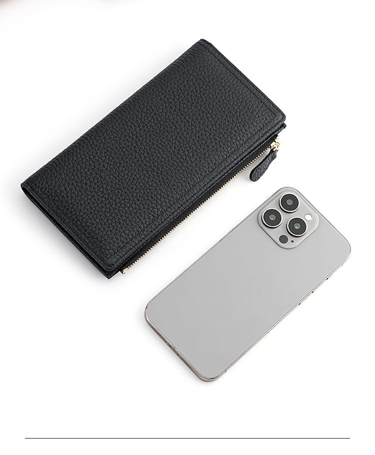 Portefeuille de support de carte en cuir avec blocage RFID et options de couleurs multiples