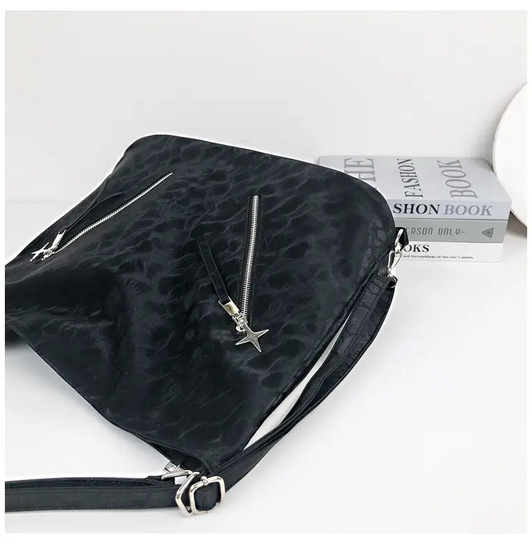 Large Capacity Soft Tote Bag with Shoulder Strap and Double Joint Style