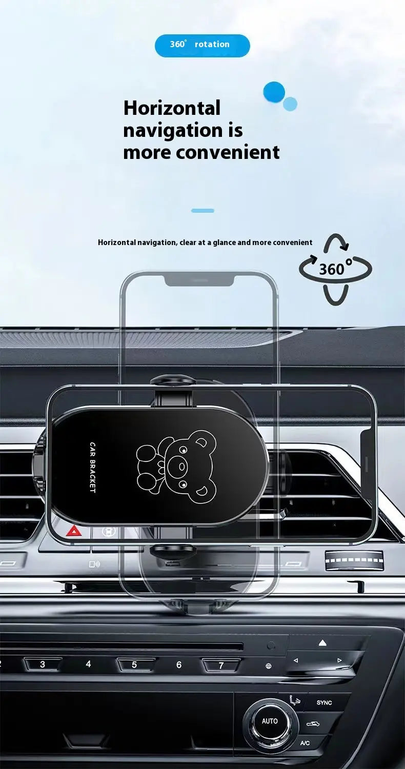 Car Mount Holder for Mobile Phones Cartoon Multifunctional Accessory