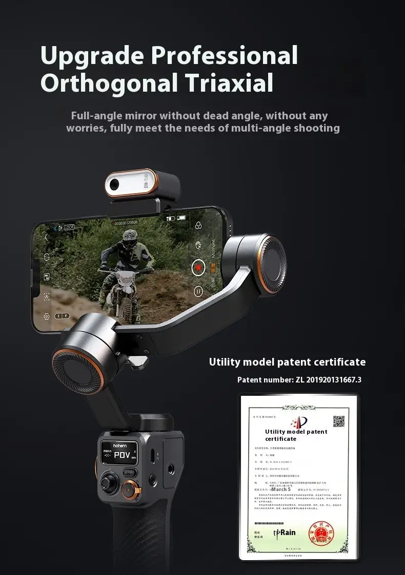 Mobile Phone Stabilizer with Face Tracking and AI Features