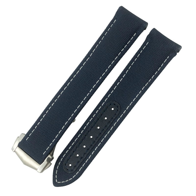 Nylon Canvas Leather Strap With Metal Buckle