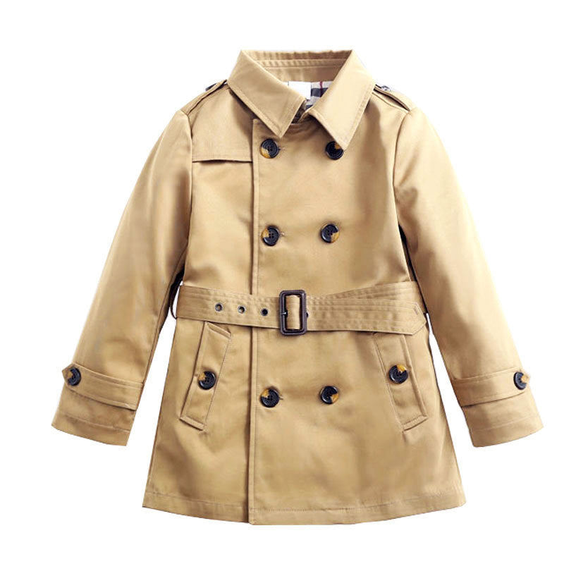 Kids’ Overcoat Spring Boy’s Trench Coat Mid-length