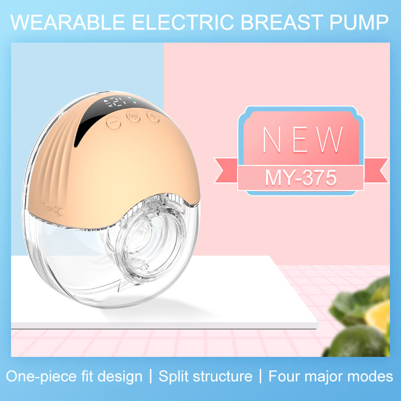 Intelligent Breast Pump Wearable Large Suction Breast Pump Silent Portable Automatic Breast Pump Massage Lactation