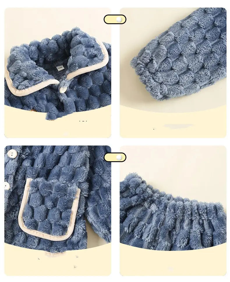 Autumn Flannel Pajamas for Kids in Multiple Colors and Sizes