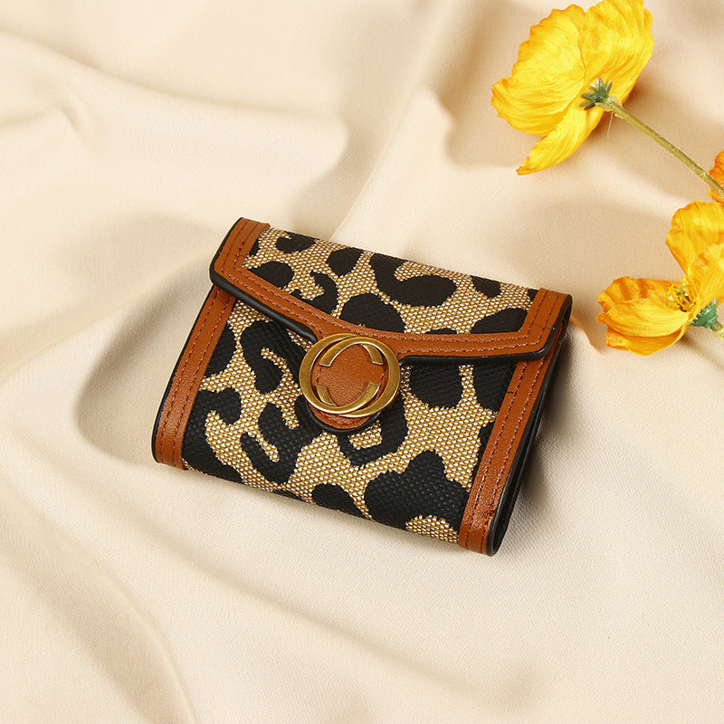 New Leopard Print Women’s Wallet Multi-card-slot Coin Purse All-in-one Clutch Card Holder Female - Leopard Print