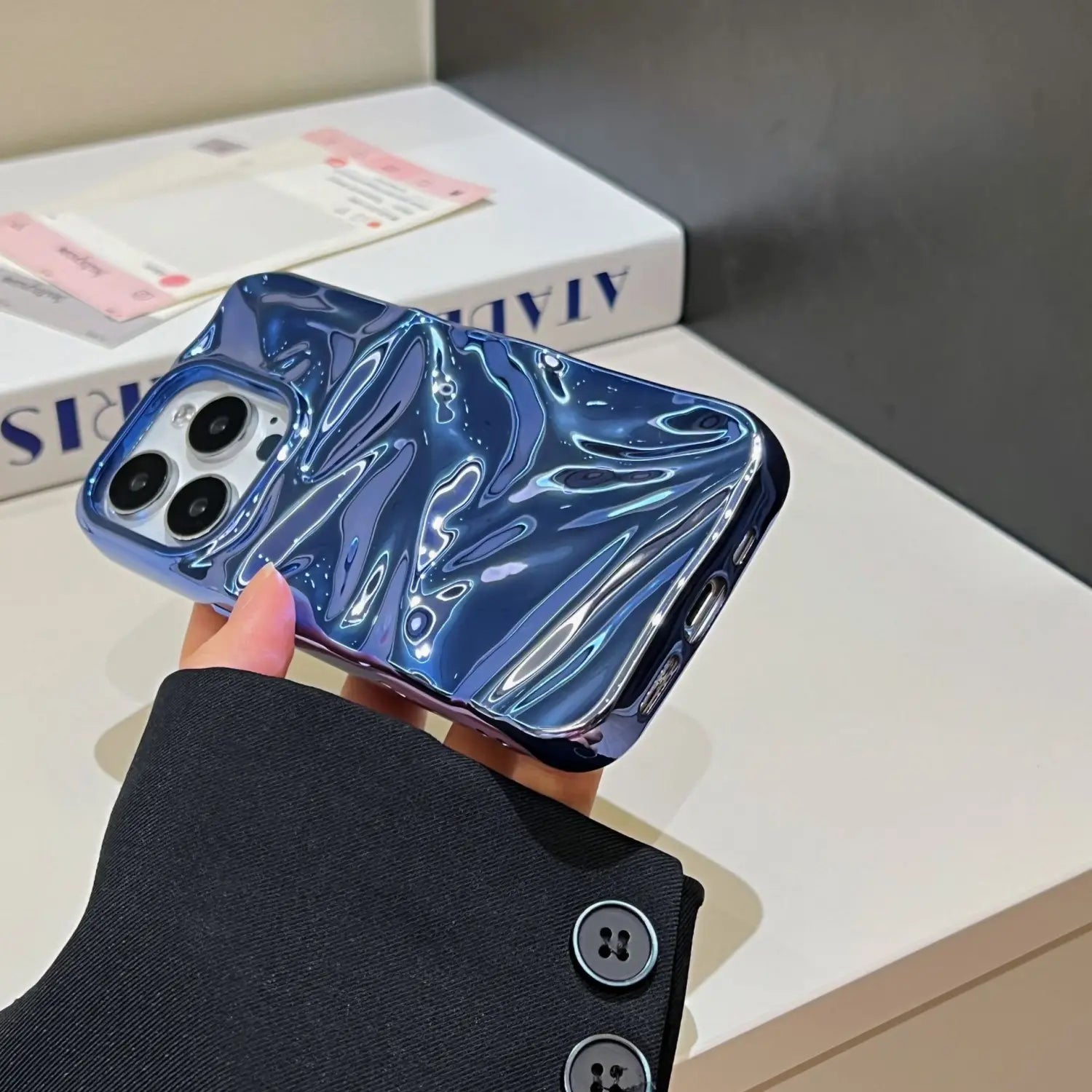 Electroplating de carcasa suave para iPhone 11 12 Pro Max Anti -Drop Fingerprint