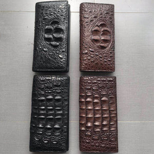 Long Wallet Fashion Trend Casual - Snag This Fashionable Crocodile-Print Long Wallet