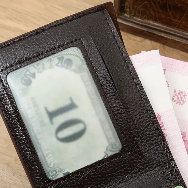 Unisex PU Leather Wallet for Men and Women in Black or Brown CHF CHEF