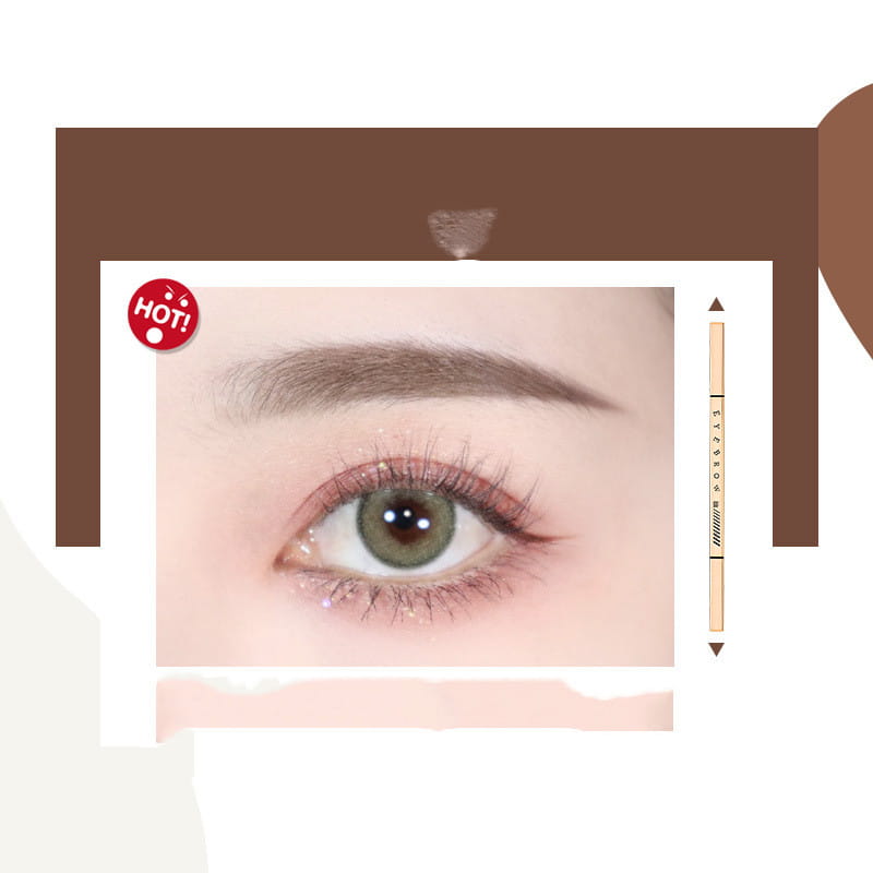 Thin Double-headed Small Triangle Machete Eyebrow Pencil Wild