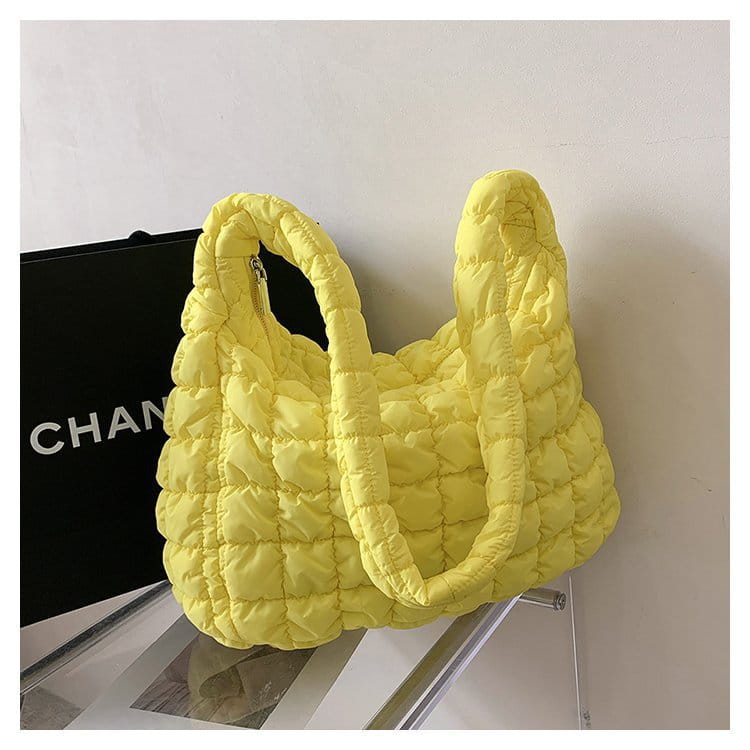 Pleated Cloud Bag Fashion Shoulder Portable Large Polyester Daily Match