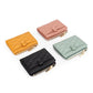 Sheepskin Short Purse Women’s Card Bag Ringer Pocket Fold In Half - Sheepskin Card Bag for Ladies Who Love Style and Fun