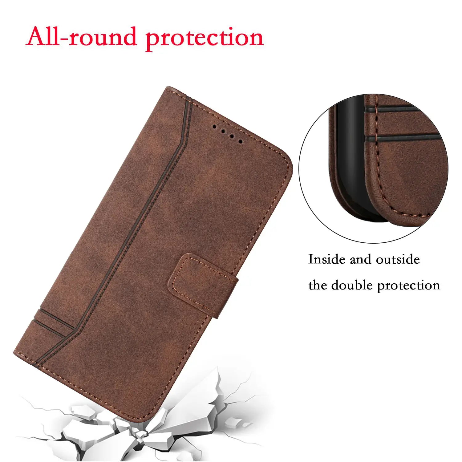 New Matte Solid Color Flip Card Wallet