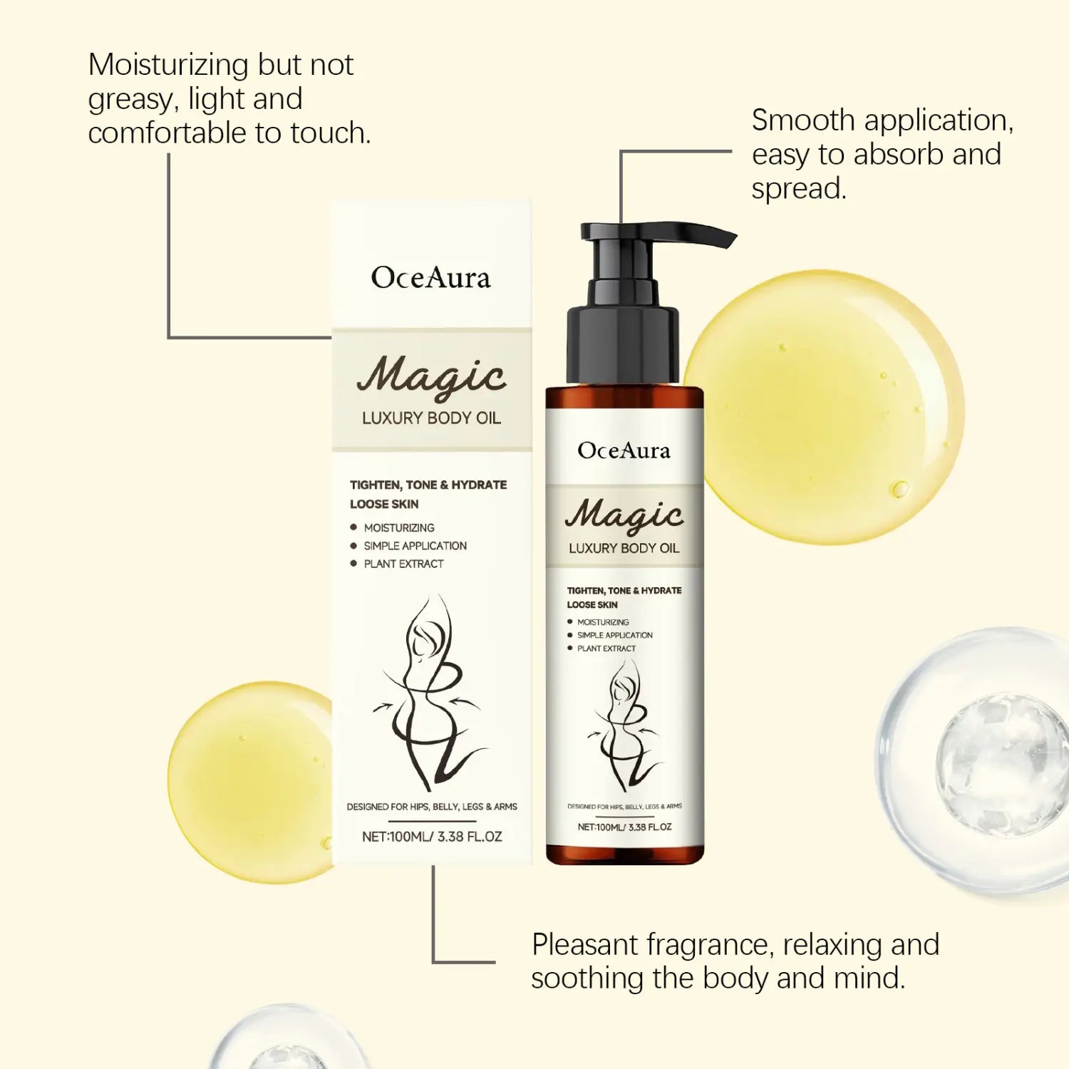 Hydrating Body Treatment Oil 100ML for All Skin Types Moisturizing Care