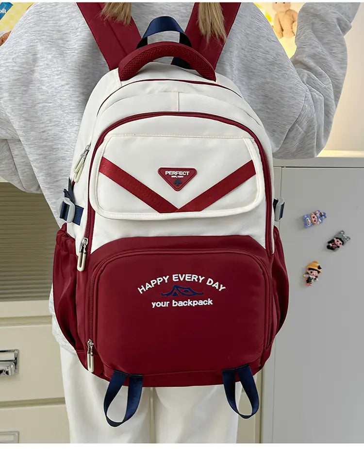 Backpack unisex Nylon School BOOK LIGHTRABAG più colori