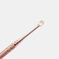 Luminous Rose Gold Japanese Style Ear Pick with Double-Headed Design - Elegant for a Wax-Free Life ear pick japanese