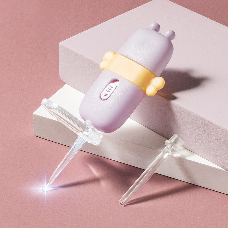 Pink Plastic Ear Scoop with LED Light and Magnifying Glass for the United States - Get Swiss Snooze Needed united