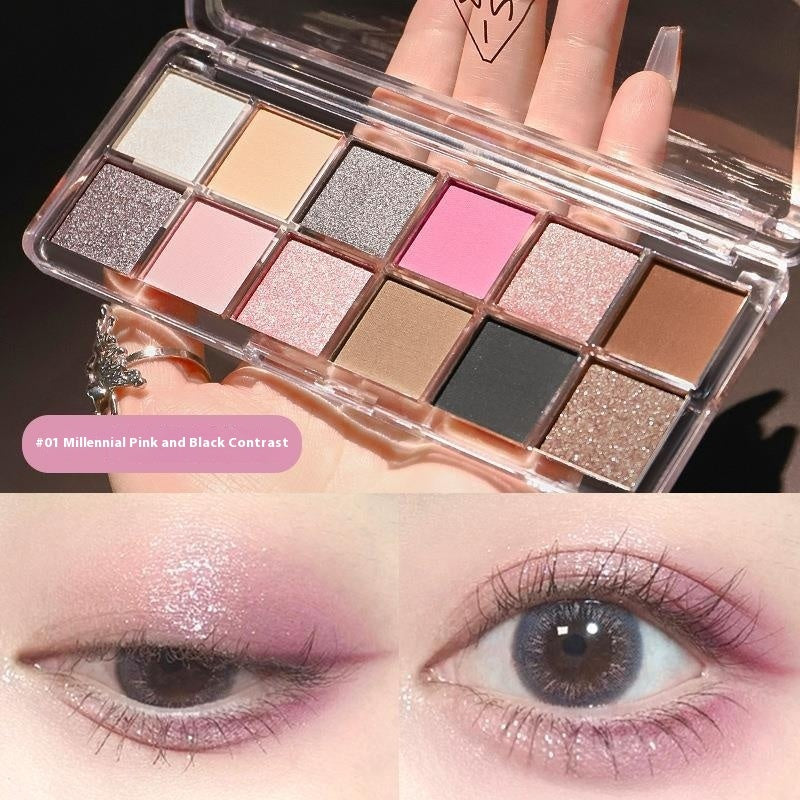 Earth Color Waterproof Eye Shadow Plate Set in 1G Shades - eye shadow plate earth color waterproof