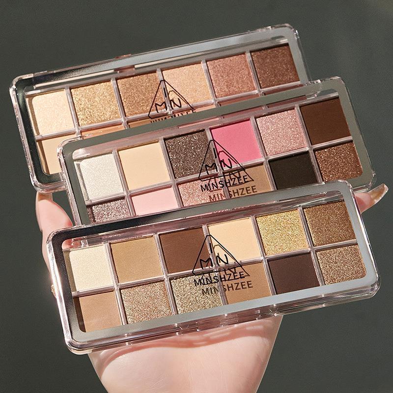 Earth Color Waterproof Eye Shadow Plate Set in 1G Shades - eye shadow plate earth color waterproof